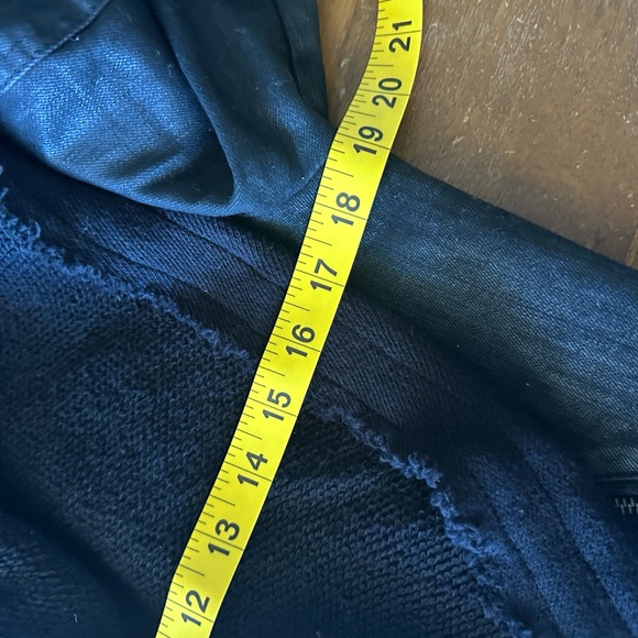 Free People Drape Front Coated Jacket Black ladies size 12 - Picture 10 of 13